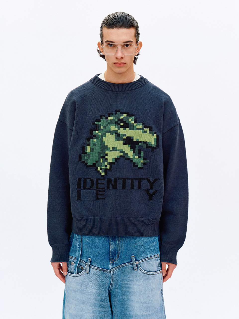 IEY - DINO COVER KNIT Navy