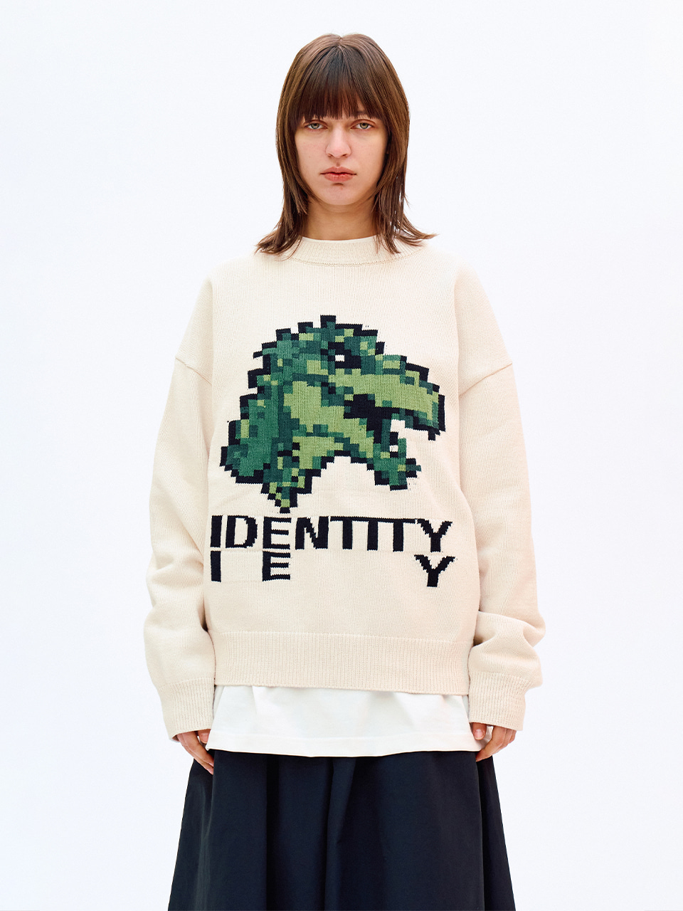 IEY - DINO COVER KNIT Ivory